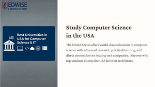 Leading U.S. Tech Universities for International Students. | PDF
