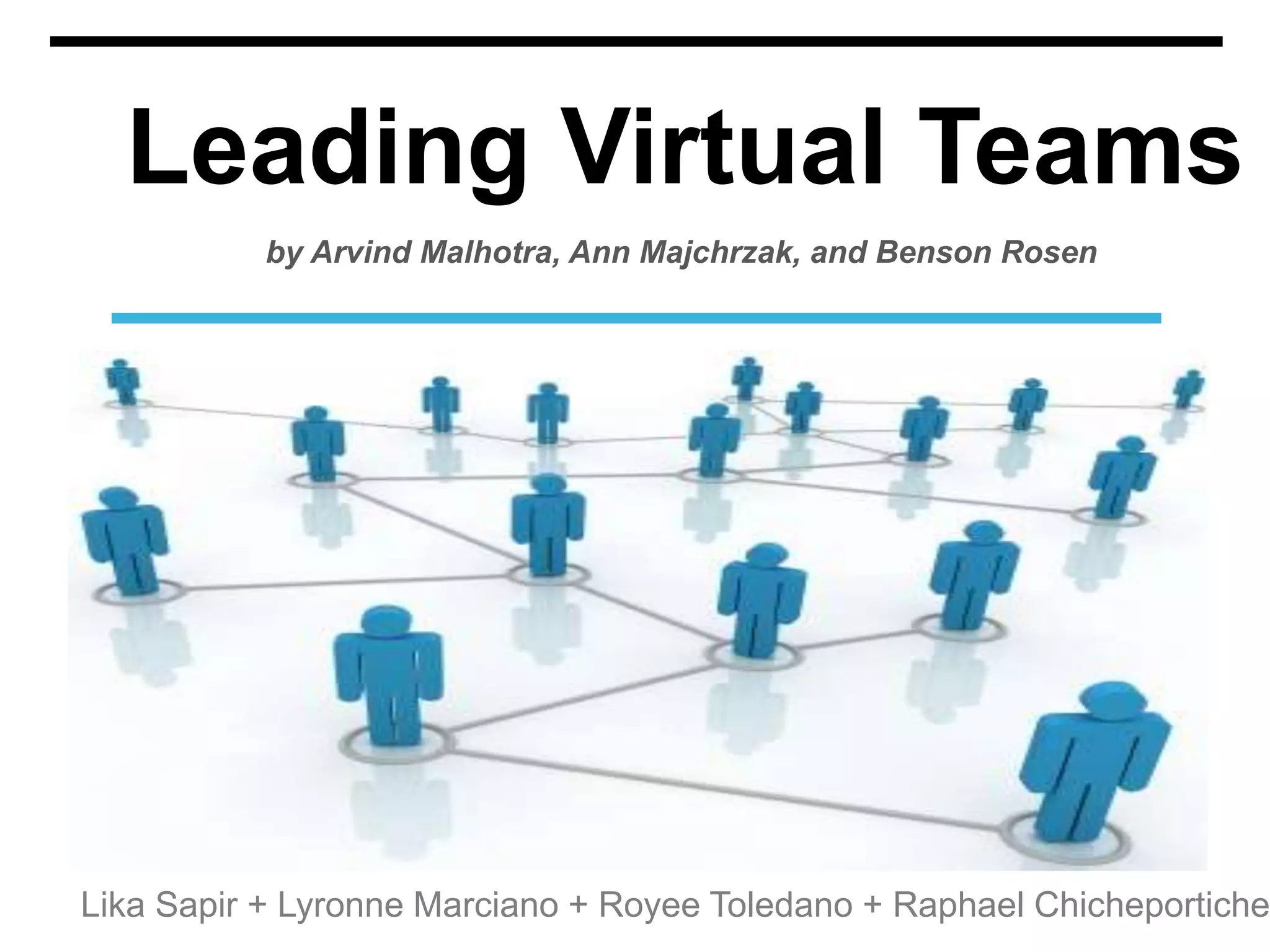 Team management - Leading virtual teams | PPTX
