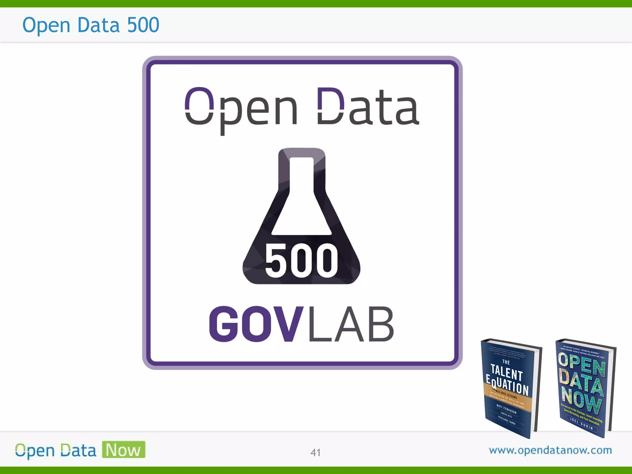 Open Data 500

41

 