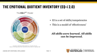 Eq Inventory Leading with Emotional Intelligence Workshop | PDF