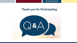 Thank you for Participating
 