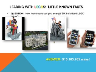 Review the characteristic of each Lego brick