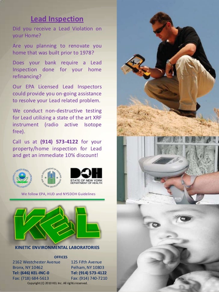 Lead Inspection Flyer Commercial