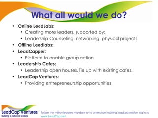 Lead Lab Structure | PPT
