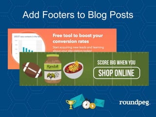 Add Footers to Blog Posts
 