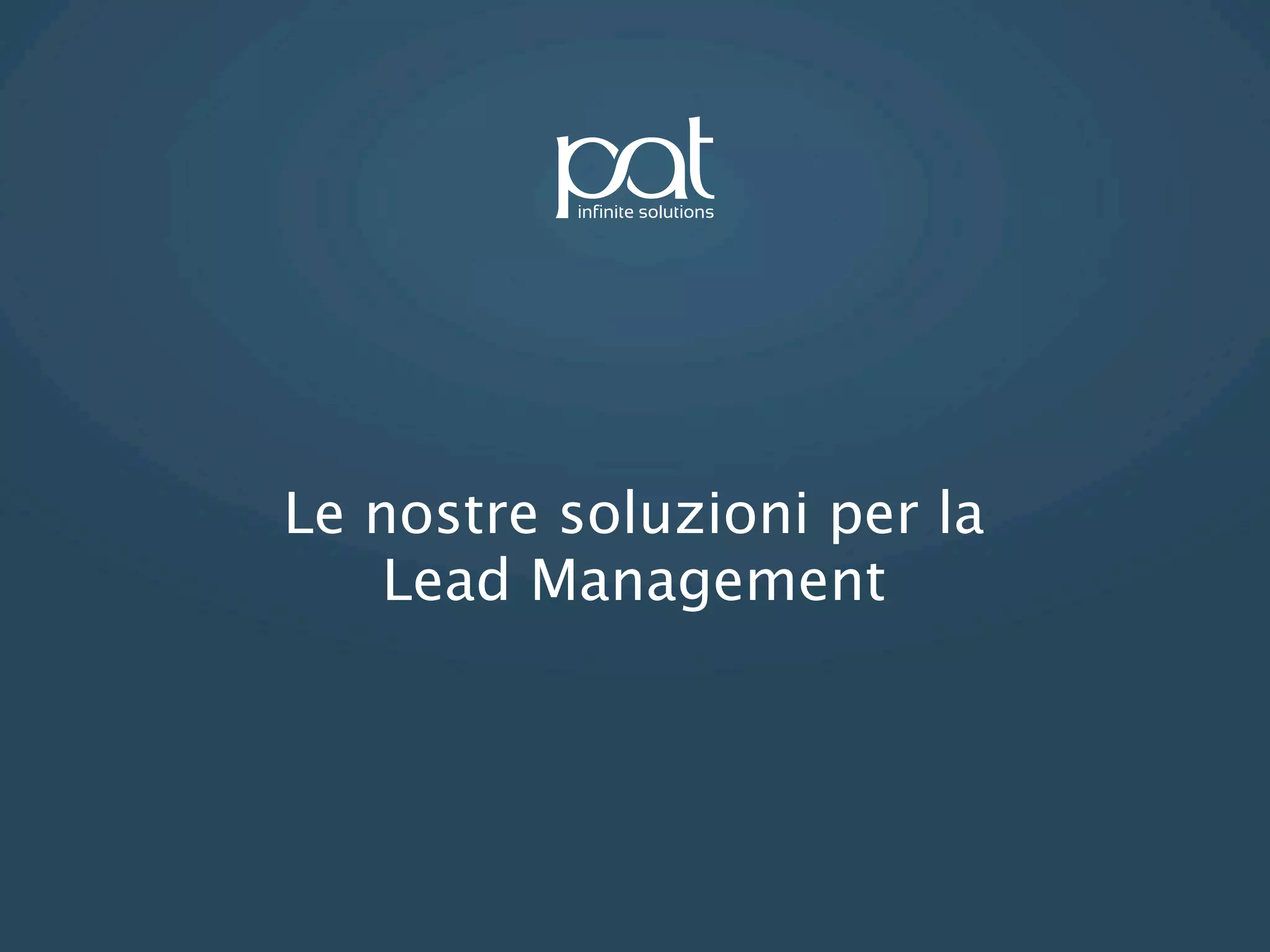Lead management B2B/B2C
 