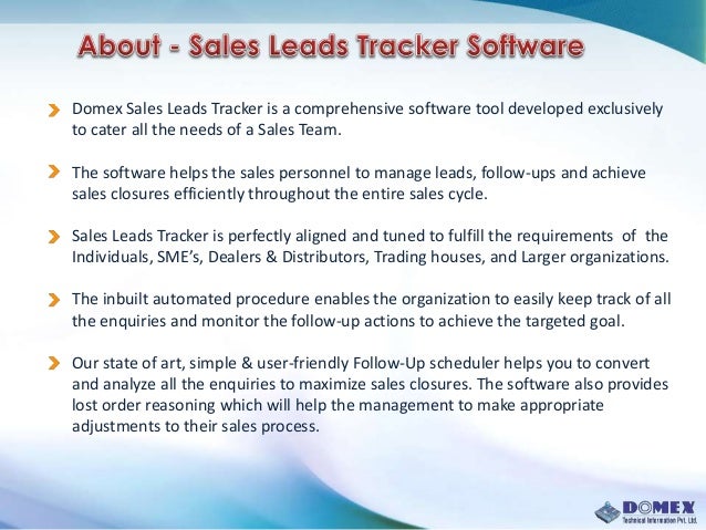 how to keep track of sales leads