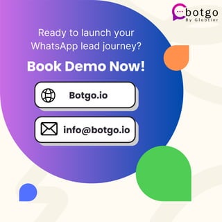 Botgo Lead Management using WhatsApp - Botgo | PDF