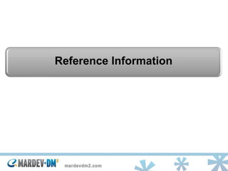 Reference Information
 