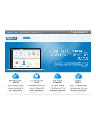 LeadNXT cloud solution to generate your leads