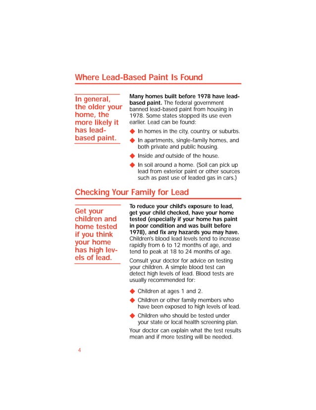 Lead Paint Epa Brochure