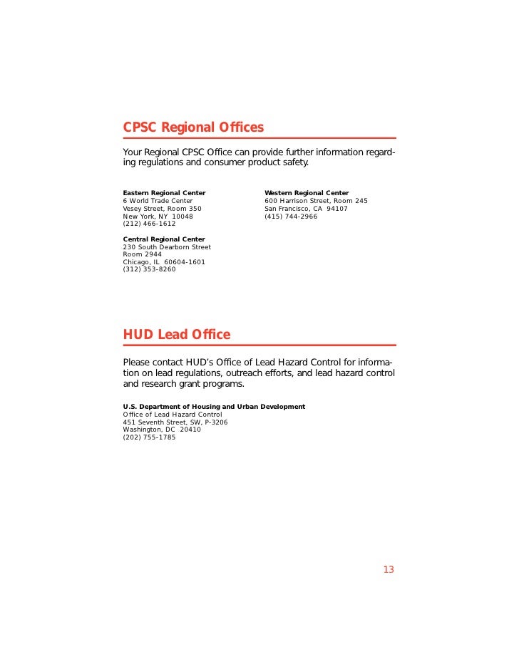 Lead Paint Epa Brochure