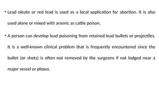 Comprehensive Overview of Lead Poisoning: Causes, Symptoms, and ...