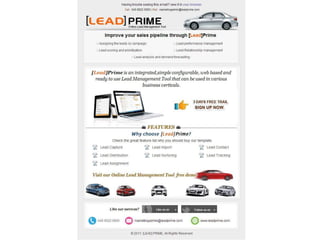 LeadPrime for auto car dealers
