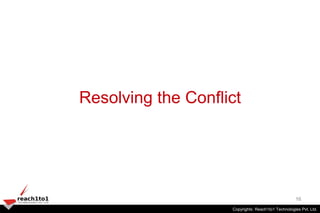 Resolving the Conflict




                                                       16
                    Copyrights: Reach...