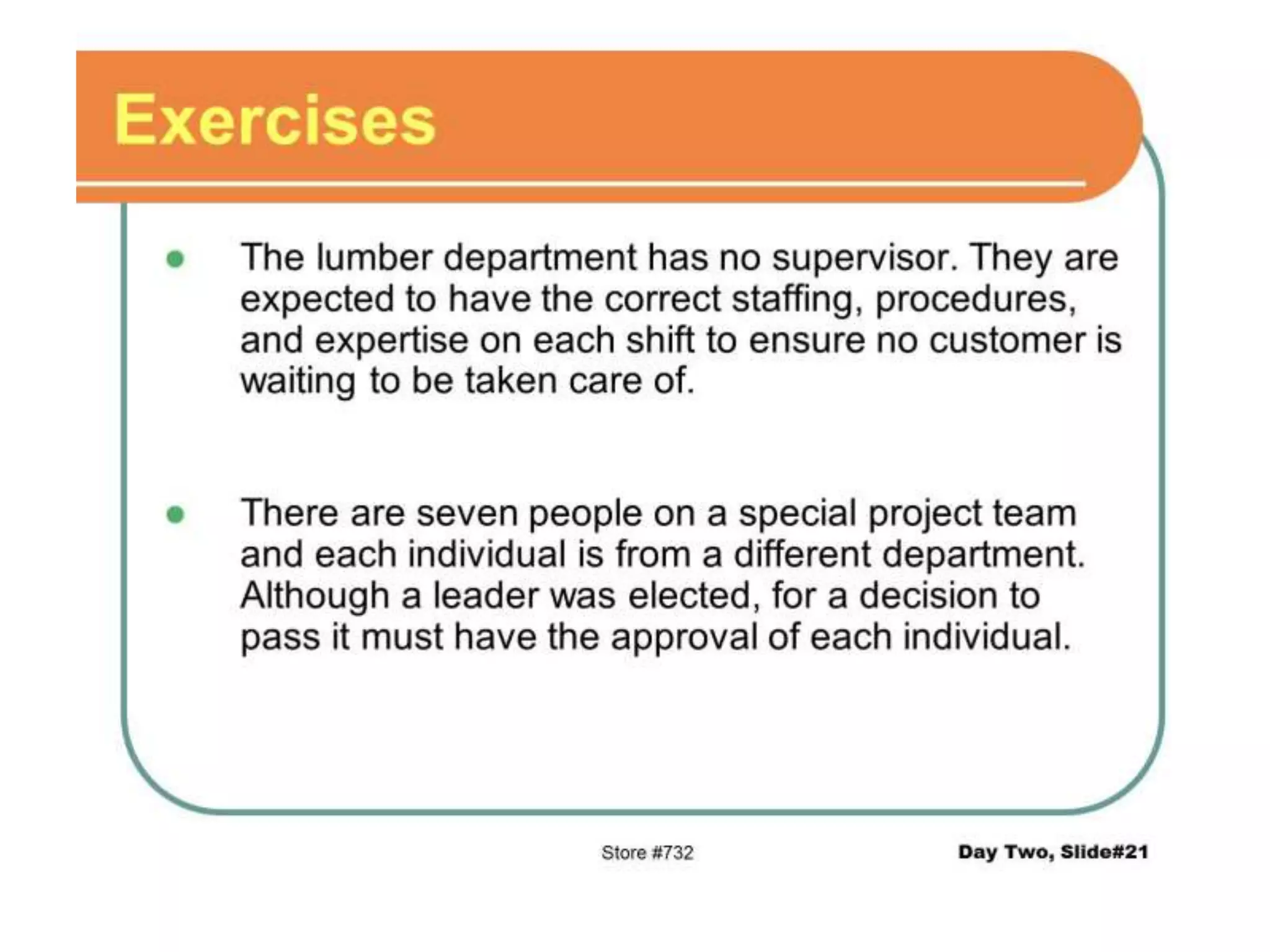 Leadrship training homedepot