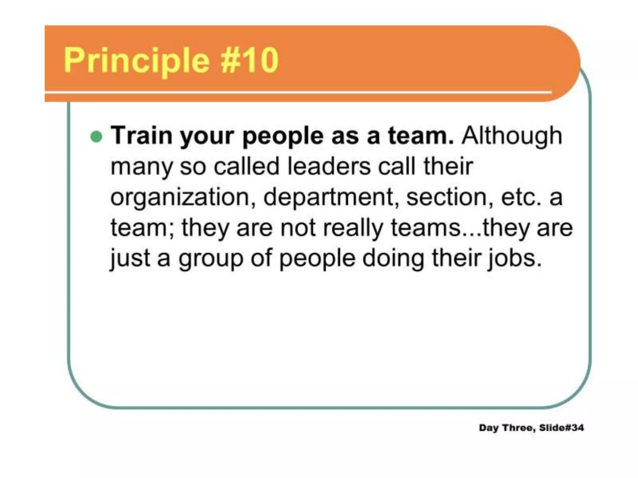 Leadrship training homedepot