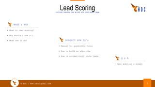 Lead Scoring: Cutting Through The Noise for Your Sales Team