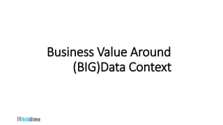 Business Value Around
(BIG)Data Context
 