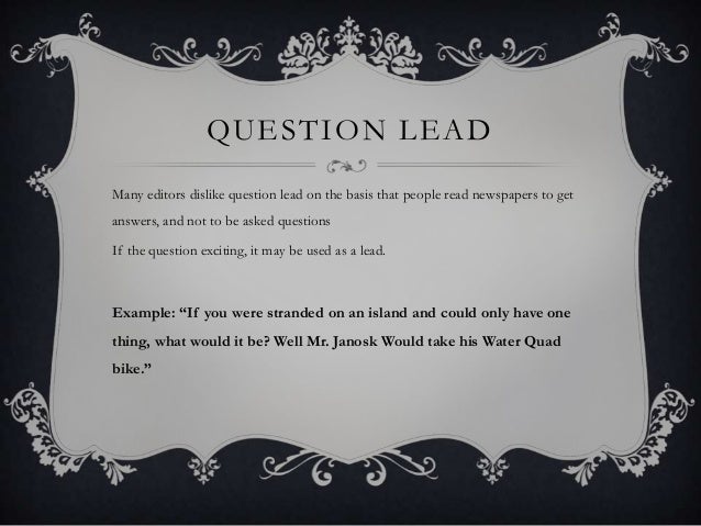 lead sentences examples of lead