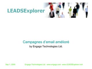by Engago Technologies Ltd. Campagnes d’email amélioré 
