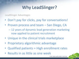 A Proven MethodologyCampaign SetupUX Landing Page Design / Messaging / TargetingTrackConfigured to capture all relevant dataAnalyzeLanding Page Elements, Variations in Messaging, Demographics, Keywords, Geo-targetsOptimizationDaily optimization to drive resultsCampaign Setup