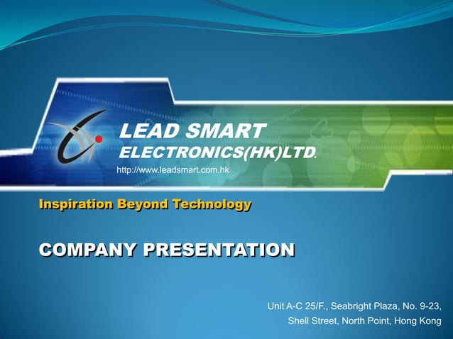 Leadsmart Company Presentation | PPT