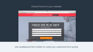 LeadSquared Overview for Education | PDF