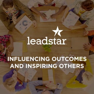 INFLUENCING OUTCOMES
AND INSPIRING OTHERS
 