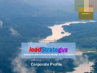 leadStrategus
bridging the delta between your Strategy & Go To Market
Corporate Profile
 
