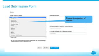 Lead Submission Form
Choose the product of
interest.
 