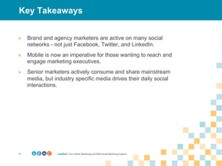 How Are Senior Marketers Using Twitter? | Social Insights Report Q1 2013