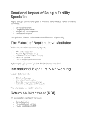 Lead the Future of Reproductive Medicine – Join the Fellowship in ...
