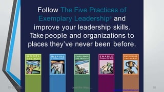 Follow The Five Practices of
Exemplary Leadership®
and
improve your leadership skills.
Take people and organizations to
places they’ve never been before.
www.leadershipchallenge.com
03-02-2021 Lead the Way..... 38
 