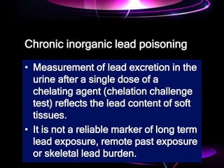 Lead toxicity | PPSX