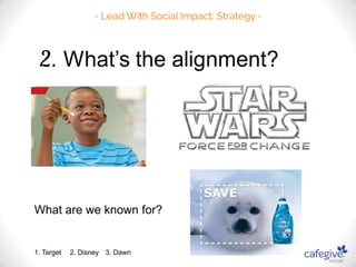 What are we known for? 
1. Target 2. Disney 3. Dawn 
 