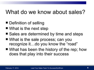 Lead Your Sales Team To Success | PPT