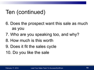Lead Your Sales Team To Success Slide 13