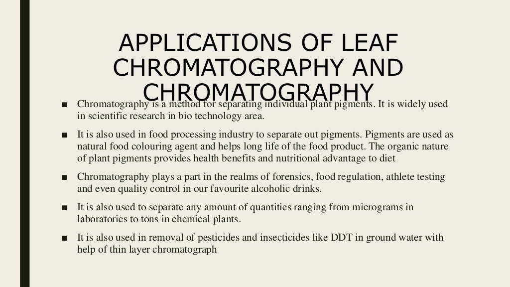 Leaf Chromatography