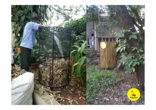 Leaf composters in Use