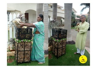 Leaf composters in Use