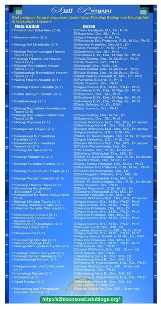 Leaflet  Magister  Biologi  Unsoed 2010