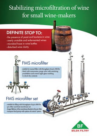 Microfiltration for small wineries (English) | PDF