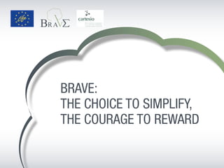 BRAVE:
THE CHOICE TO SIMPLIFY,
THE COURAGE TO REWARD
ABR
 