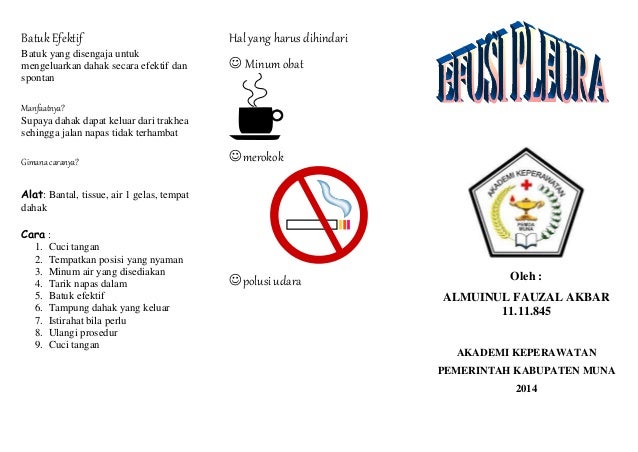 Leaflet efusi plaura akper muna Leaflet efusi plaura akper muna