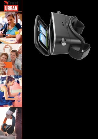 Exos 3D Virtual Reality Glasses for smartphone
Univerzální brýle pro VR: Vložte mobilní telefon a vychutnejte si hry pro virtuální realitu, filmy
a videa, která vás zcela vtáhnou do děje v úžasné realitě 3D.
Klíčové funkce
Vychutnejte si zážitek z virtuální reality 3D na vlastním telefonu.
Funguje se všemi mobilními telefony až do velikosti 6”.
Sledujte videa ve 3D a v perspektivě 360° na YouTube a dalších video službách.
Zahrajte si více než 100 her pro virtuální realitu, které jsou již k dispozici na portálech Apple
App Store a Google Play.
Objevte rozšířenou realitu v katalozích, brožurách, muzeích, galeriích a na mnohých
dalších místech.
Nastavitelný náhlavní pásek, vzdálenost k zornicím (IPD) a ohnisková vzdálenost
Pohodlné polstrování z měkké pryže
Otvory pro veškerá kabelová připojení k telefonu (USB, zvuk, nabíjení)
Dvířka kamery pro podporu rozšířené reality
Více informací
Číslo položky: 21179
Odkaz na výrobek: http://www.trust.com/21179
EAN kód: 8713439211795
Obrázky s vysokým rozlišením: http://www.trust.com/21179/materials
TRUST.COM © 2016 Trust. All rights reserved. All brand names are registered trademarks of their respective owners.
Specifications are subject to change without prior notice
 
