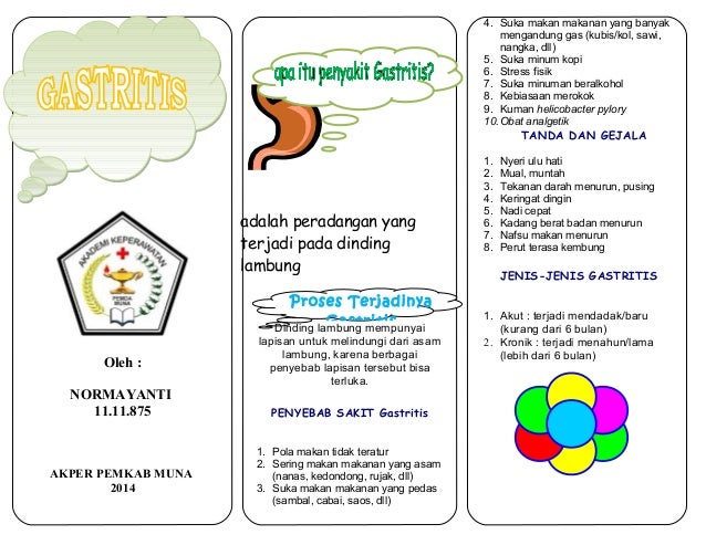 Leaflet gastritis akper pemda muna
