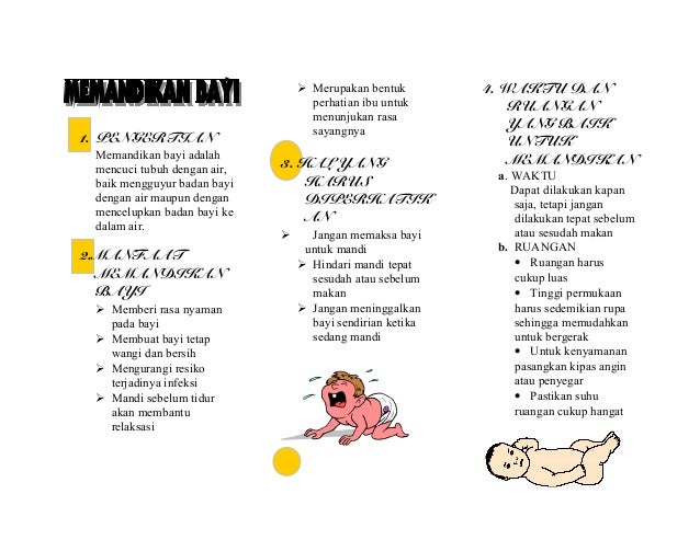 Leaflet memandikan bayi