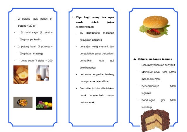 Leaflet nutrisi anak sekolah2 Leaflet nutrisi anak sekolah2