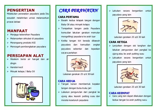 Leaflet perawatan payudara akper raha